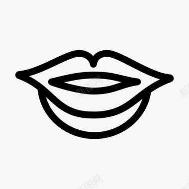 嘴唇嘴巴妇女节图标图标