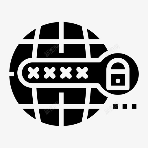 密码锁pin码图标svg_新图网 https://ixintu.com pin 业务 保护 固态 安全 密码 数字