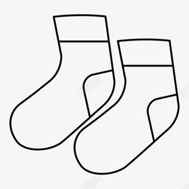 袜子冬天衣服图标图标