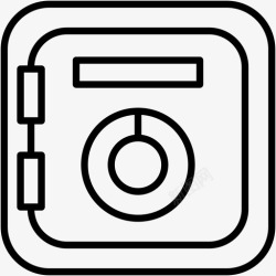 储蓄金保险箱存款投资图标高清图片
