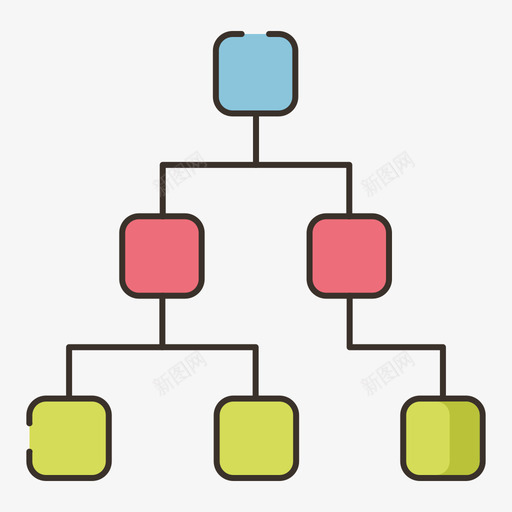 层次结构信息图4线颜色图标svg_新图网 https://ixintu.com 信息 层次 结构 颜色