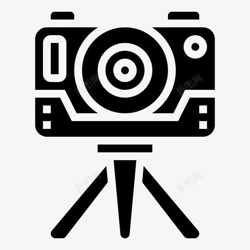 摄像机虚拟现实75字形图标svg_新图网 https://ixintu.com 字形 摄像机 虚拟现实