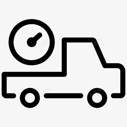 交货时间提货服务图标svg_新图网 https://ixintu.com 业务 交货 发货 大纲 提货 时间 服务