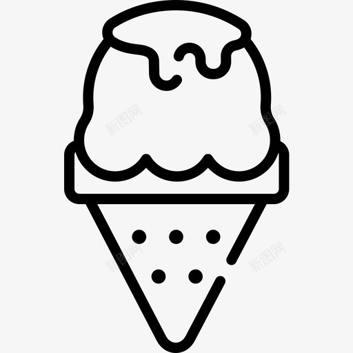 冰淇淋快餐69直系图标svg_新图网 https://ixintu.com 冰淇淋 快餐 直系