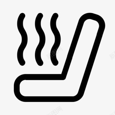 前排座椅加热图标