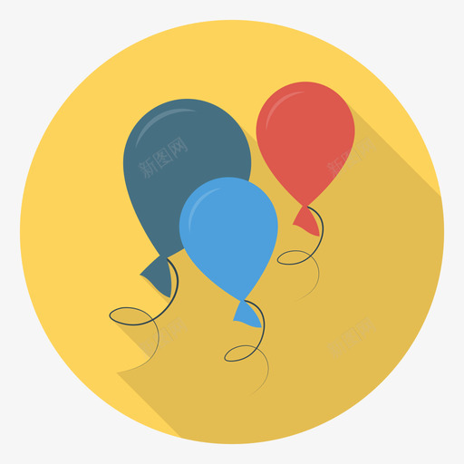 气球马戏团75圆形图标svg_新图网 https://ixintu.com 圆形 气球 马戏团