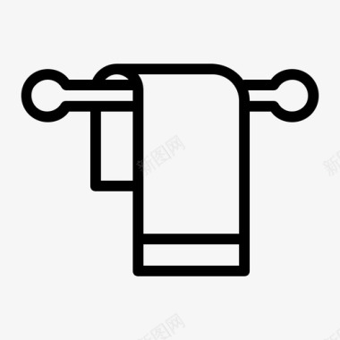 毛巾浴室卫生用品图标图标