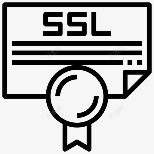 Ssl在线货币服务6线性图标svg_新图网 https://ixintu.com Ssl 在线 服务 线性 货币