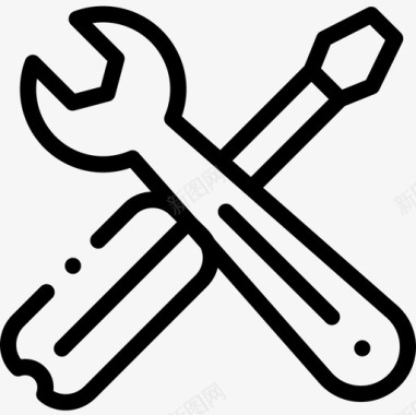 工具工程68线性图标图标