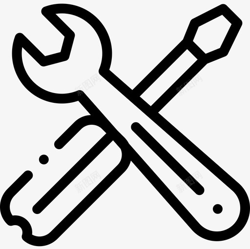 工具工程68线性图标svg_新图网 https://ixintu.com 工具 工程 线性