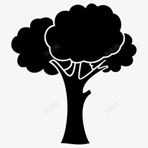树植物树干图标svg_新图网 https://ixintu.com 树干 植物