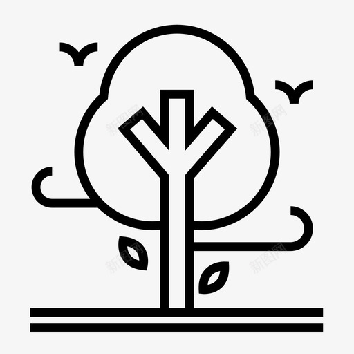 树木生态森林图标svg_新图网 https://ixintu.com 树木 森林 生态 绿色 自然环境