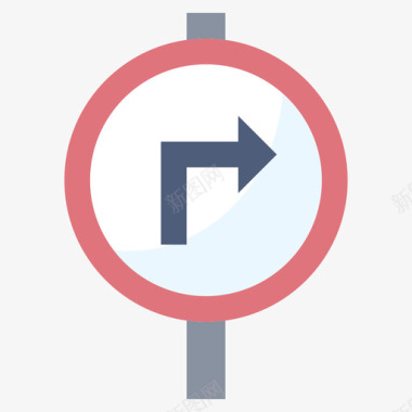 规则交通标志31平坦图标图标