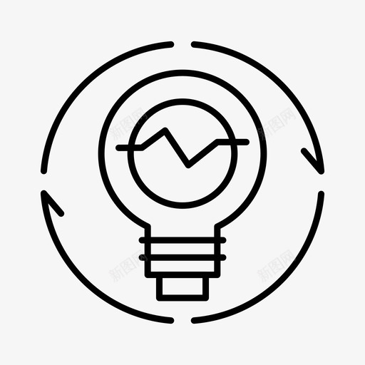 灯泡概念创新图标svg_新图网 https://ixintu.com 创新 开发 概念 灯泡 项目管理