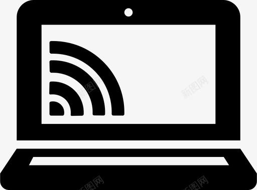无线连接互联网图标svg_新图网 https://ixintu.com 互联网 无线 网络 连接 酒店 餐厅
