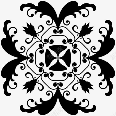 绣花边框经典框架图标图标