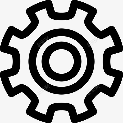 设置编辑齿轮图标svg_新图网 https://ixintu.com 机器 维护 编辑 设置 项目管理 齿轮