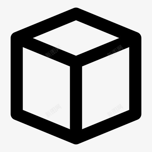 长方体立方体立方体形状图标svg_新图网 https://ixintu.com 图标 形状 立方体 长方体