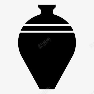 花瓶陶瓷装饰图标图标