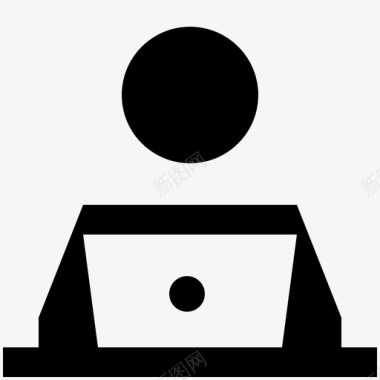 工作计算机用户自由职业者图标图标