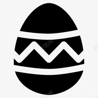 复活节彩蛋庆祝食物图标图标