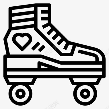 溜冰鞋玩具25直线型图标图标