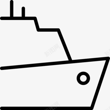 船游轮渡轮图标图标