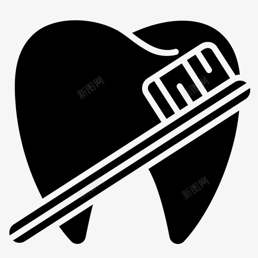 牙刷牙科口腔卫生图标svg_新图网 https://ixintu.com 卫生 口腔 牙刷 牙科 诊所