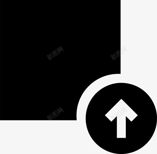 方形向上矩形形状图标svg_新图网 https://ixintu.com ui 向上 形状 方形 矩形 箭头