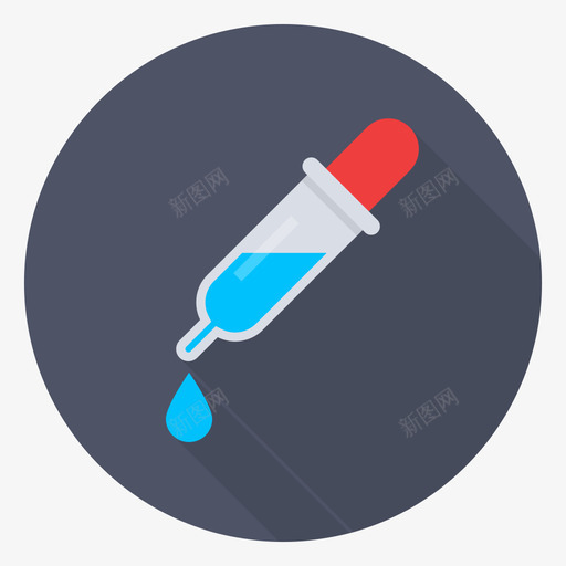 滴管实验室科学1圆形图标svg_新图网 https://ixintu.com 圆形 实验室 滴管 科学