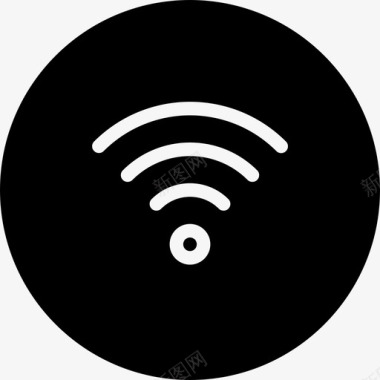 Wifi多媒体控制选项3字形图标图标