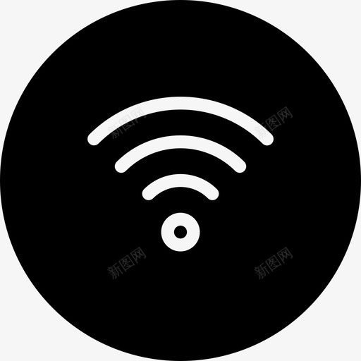 Wifi多媒体控制选项3字形图标svg_新图网 https://ixintu.com Wifi 多媒体 字形 控制 选项