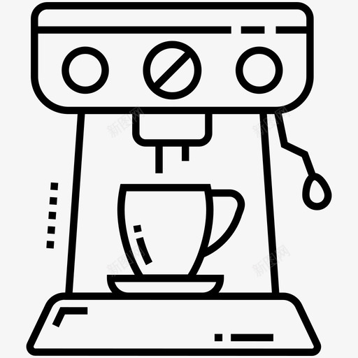 咖啡机咖啡酿造咖啡滴头图标svg_新图网 https://ixintu.com 咖啡 咖啡壶 咖啡机 图标 技术 浓缩 滴头 线图 设备 酿造