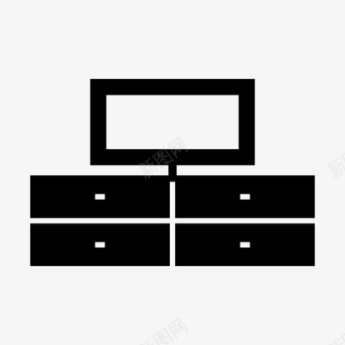 家具电视橱柜箱子图标图标