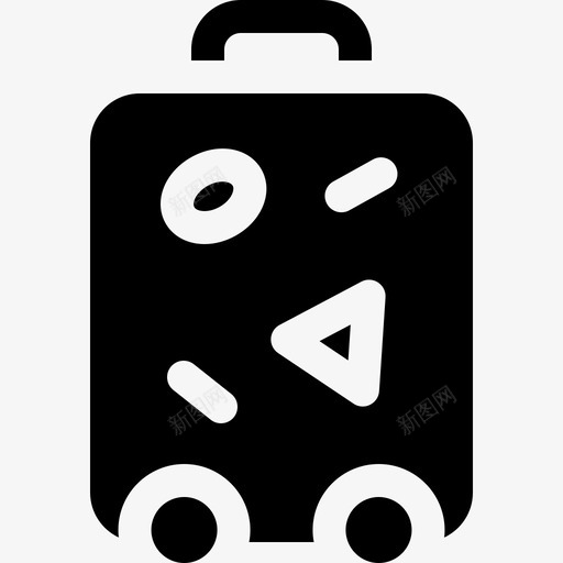 行李箱暑假33装满图标svg_新图网 https://ixintu.com 暑假 行李箱 装满