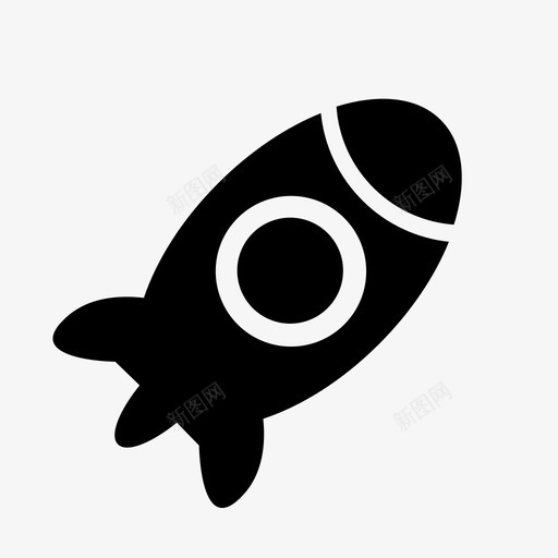 火箭商业公司图标svg_新图网 https://ixintu.com 公司 创业 商业 火箭 经济