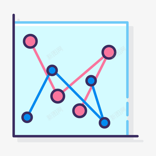 折线图信息图5线颜色图标svg_新图网 https://ixintu.com 信息 折线 线图 颜色