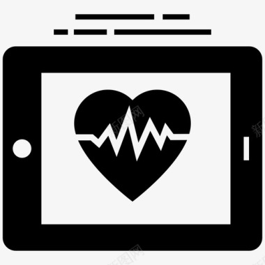 心电图心脏病学心电图机图标图标