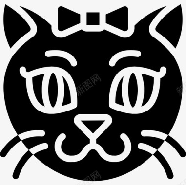 猫咪快乐的化身图标图标