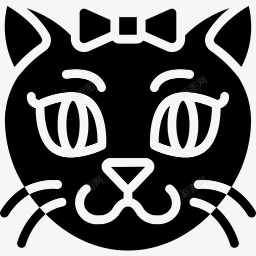 猫咪快乐的化身图标svg_新图网 https://ixintu.com 乐的 化身 快乐 猫咪