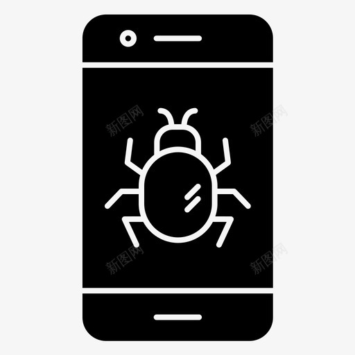 窃听器手机智能手机图标svg_新图网 https://ixintu.com 手机 智能 窃听器