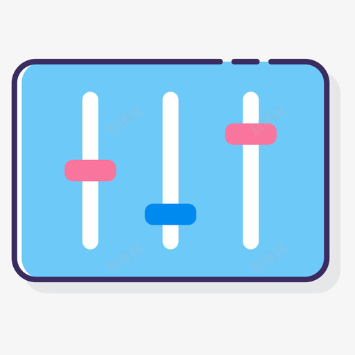 均衡器通信媒体3线性颜色图标svg_新图网 https://ixintu.com 均衡器 媒体 线性 通信 颜色