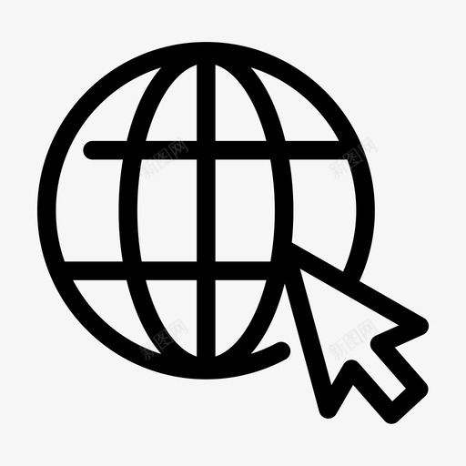 在线地球全球图标svg_新图网 https://ixintu.com 世界 互联网 全球 其他 在线 地球