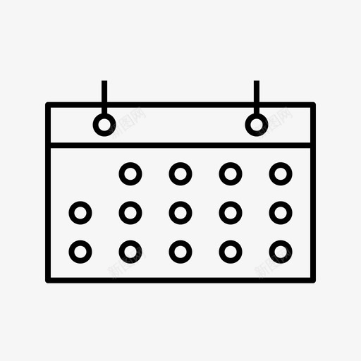 日历日期事件图标svg_新图网 https://ixintu.com 事件 仪表板 日历 日期 日程表 管理 计划 计时器 黑色