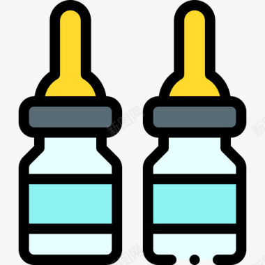 药物药物23线性颜色图标图标