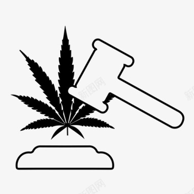大麻合法化大麻政府图标图标