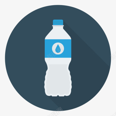瓶子健康与健身1圆形图标图标