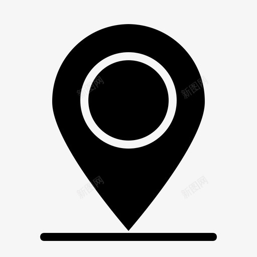 位置方向地图针图标svg_新图网 https://ixintu.com 位置 地图 方向 点位
