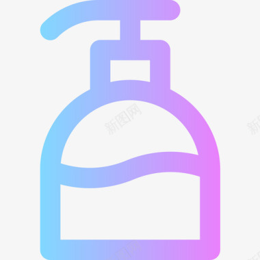 洗手液清洁83梯度图标图标