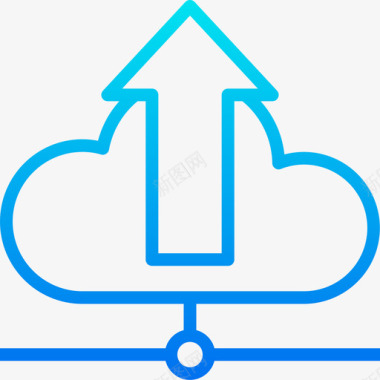 云数据和网络管理2梯度图标图标